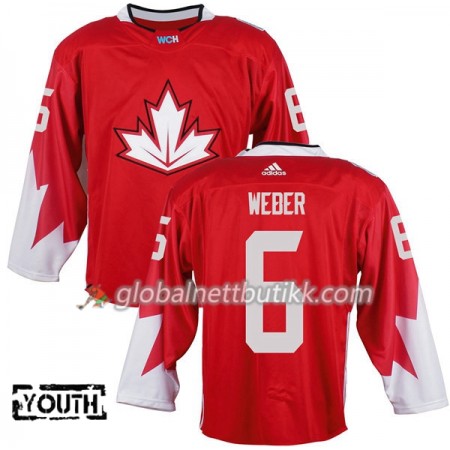 Canada Hockeydrakt Shea Weber 6 World Cup i ishockey 2016 Rød - Barn